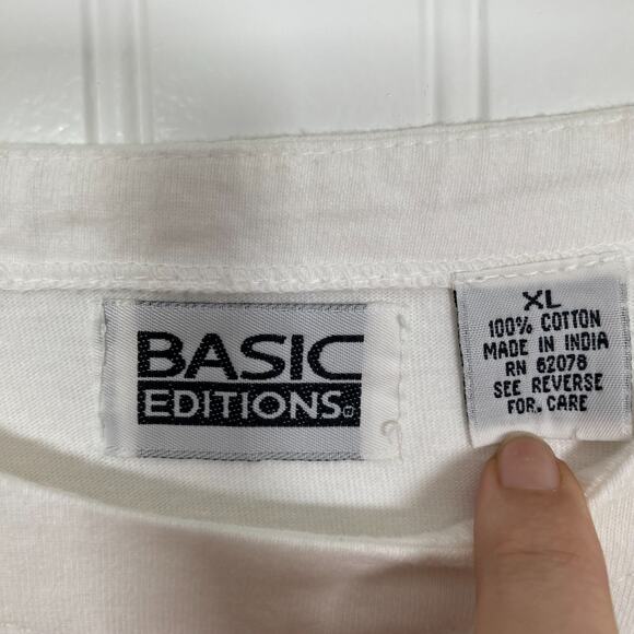 Vintage Womens Halloween Top Size XL Embroidered Pumpkin Cat Fall Long Sleeve - Picture 4 of 9